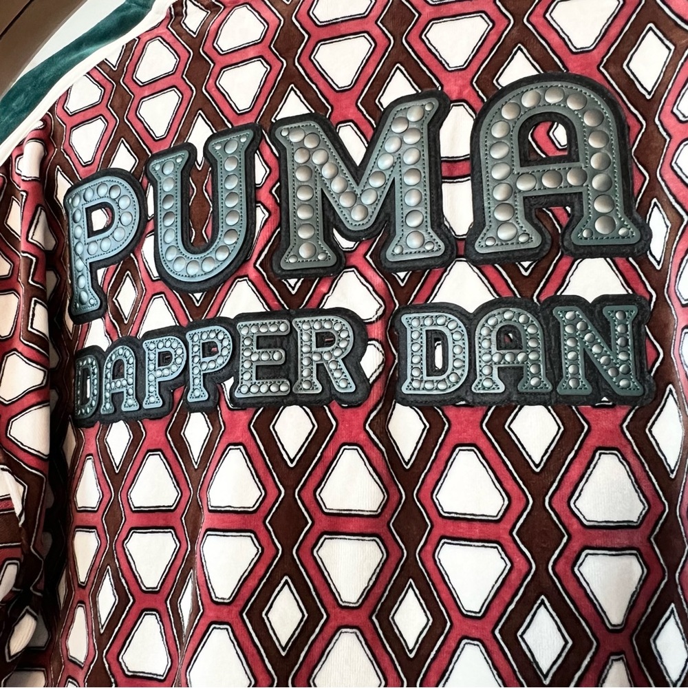 New Puma x Dapper Dan T7 Jacket mens size small Multi-Color Harlem design rare - Picture 4 of 13